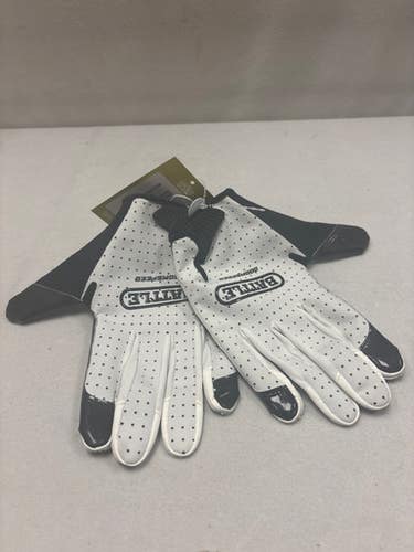 Used Battle Sports ADT DOOMSPEED FB Gloves White Senior 11490-S000270605