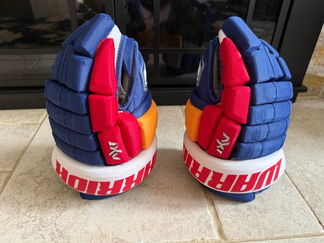 Warrior AX1 Pro Gloves 13" Pro Stock St. Louis Blues Retro (Used)