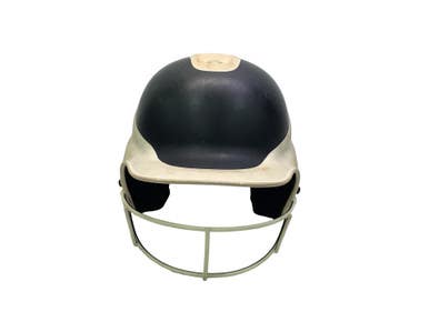 Used RIP-IT 2 TONE BLK/WHT HELMET W/ MASK Batting Helmet w/Mask Black M/L 11347-S000266064