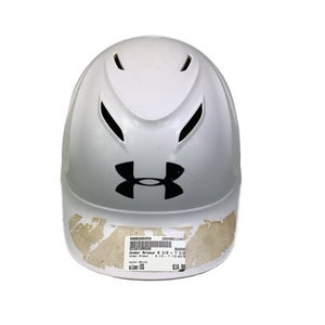 Used Under Armour 6 1/2 - 7 1/2 WHITE Batting Helmet No Mask White One Size 11347-S000266059