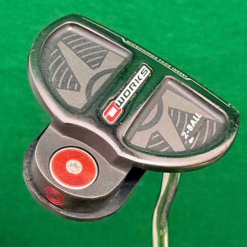 Odyssey O-Works 2-Ball Black 33" Double-Bend Mallet Putter Golf Club