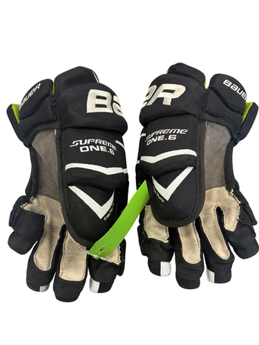 Used Bauer SUPREME ONE 6 Senior Gloves Black 14" 11682-S000129898