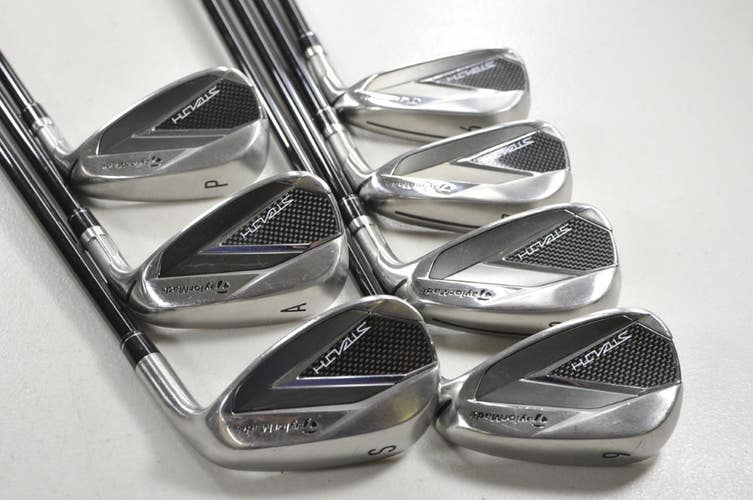 TaylorMade Stealth 6-PW,AW,SW Iron Set Senior Flex RH Ventus 5 Graphite # 214126