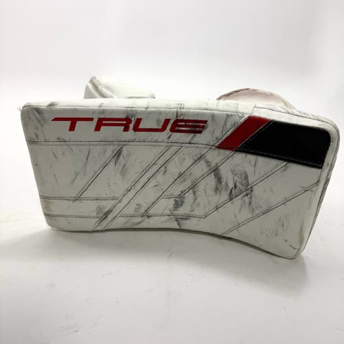 Used Chicago Blackhawks Regular True HZRDUS PX4 Goalie Blocker | Arvid Soderblom