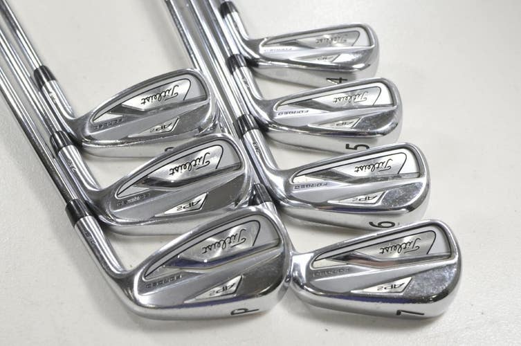 Titleist 718 AP2 4-PW Iron Set Stiff Flex Right NS Pro Modus3 Steel # 214044
