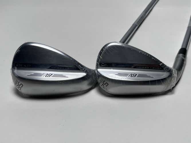 LEFTY Titleist Vokey SM10 Tour Chrome Wedge Set 54* 8 | 58* 8 Wedge Steel LH NEW