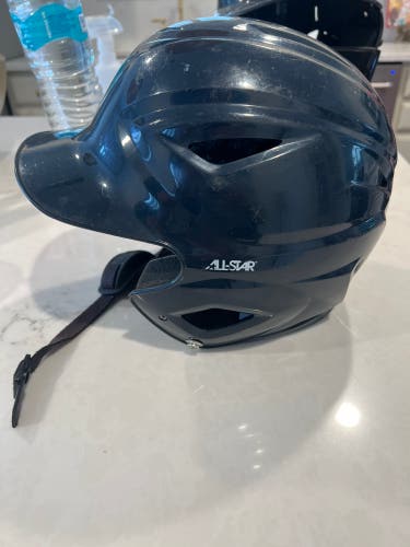 All-Star BH3000 Batting Helmet Black Senior 6 1/2–7 3/4 Right Ear Flap