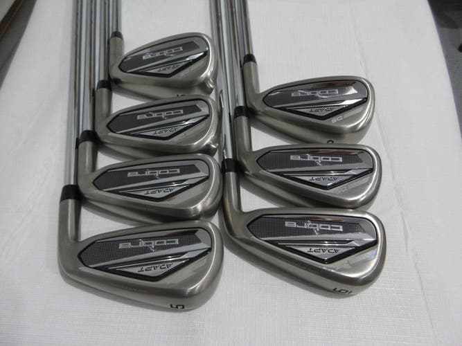 Cobra DS-Adapt Iron Set - 5-PW, GW - KBS Regular Flex Steel +0.5" Long - MINT