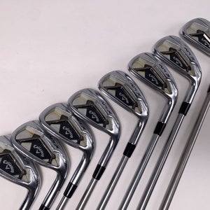 Callaway Apex 21 Iron Set 4-PW+AW KBS Tour C-Taper Lite 110g Stiff Steel RH +1"