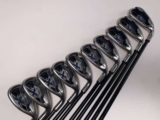 Callaway X-20 Iron Set 3-PW+GW+SW 75g Regular Graphite Mens RH