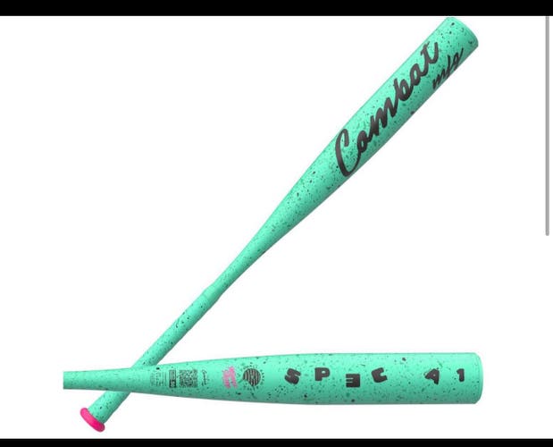 2026 “Mint Chip” Combat MFG Spec A1 Alloy BBCOR Certified Bat (-3) 31 oz 34" (New)