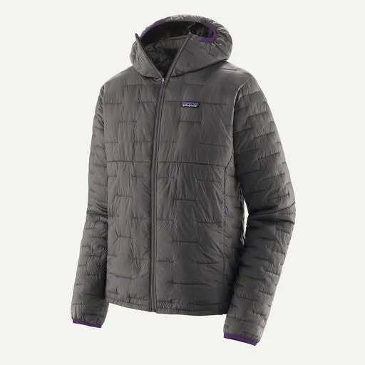 Patagonia Micro Puff Hoody Hooded Jacket Men’s Medium Forge Grey