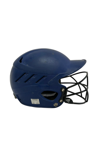 Used Adidas OS Softball Batting Helmet w/Mask 11692-S000148621