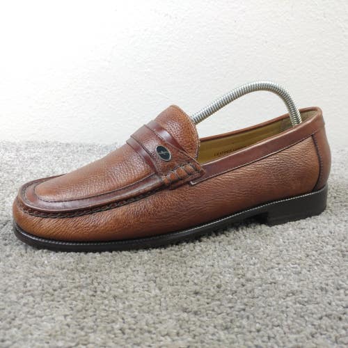 Florsheim Loafers Mens Size 8.5 Shoes Slip On Loafers Moc Toe Brown Lether