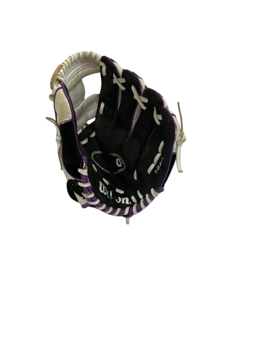 Used Wilson A200 BB/SB Glove T-ball Purple And White 10" 11692-S000148492