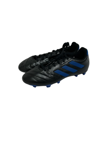 Used Adidas GOLETTO Soccer Cleats Black And Navy Blue Junior 04.5 11692-S000148507