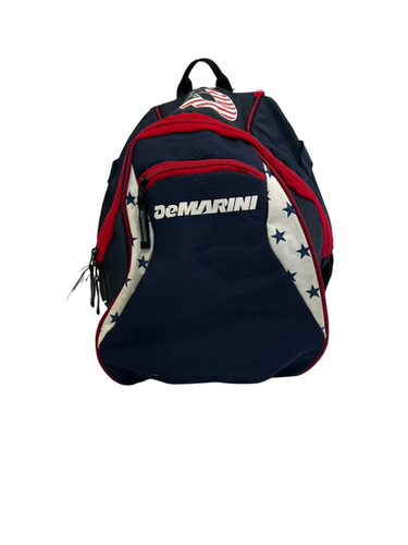 Used Demarini BB/SB BACKPACK BB/SB Player Backpack White/Red/Navy 11692-S000148552