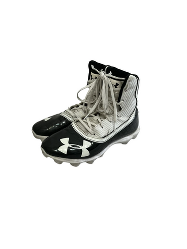Used Under Armour HIGHLIGHT Jr FB Cleats Black And White Junior 05 11692-S000148187