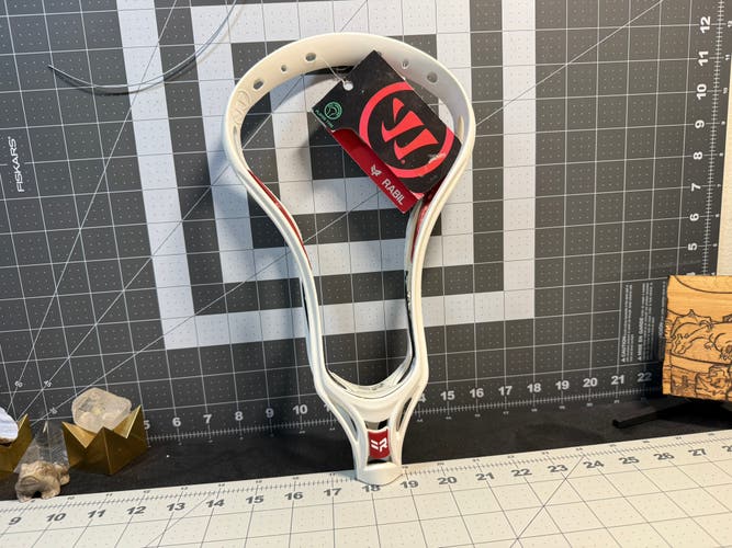 Warrior Rabil Unstrung Head White Maroon Black (New)