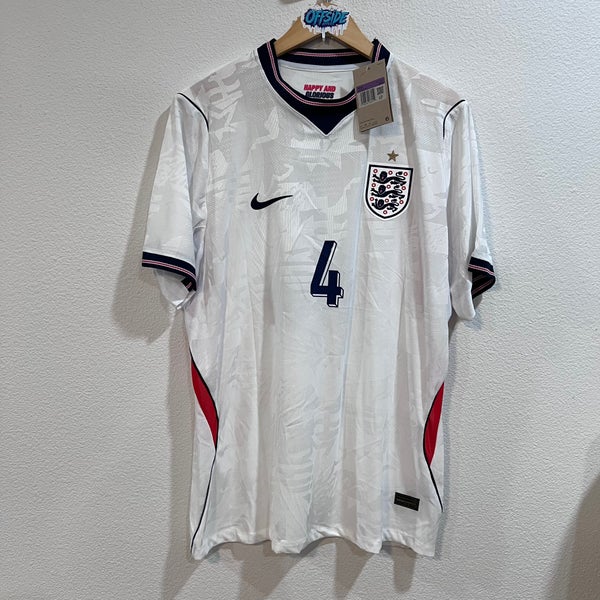 England #4 Rice World Cup home jersey xxl slim | SidelineSwap