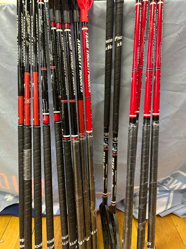 16 floorball4hockey sticks.  8 right and 8 left