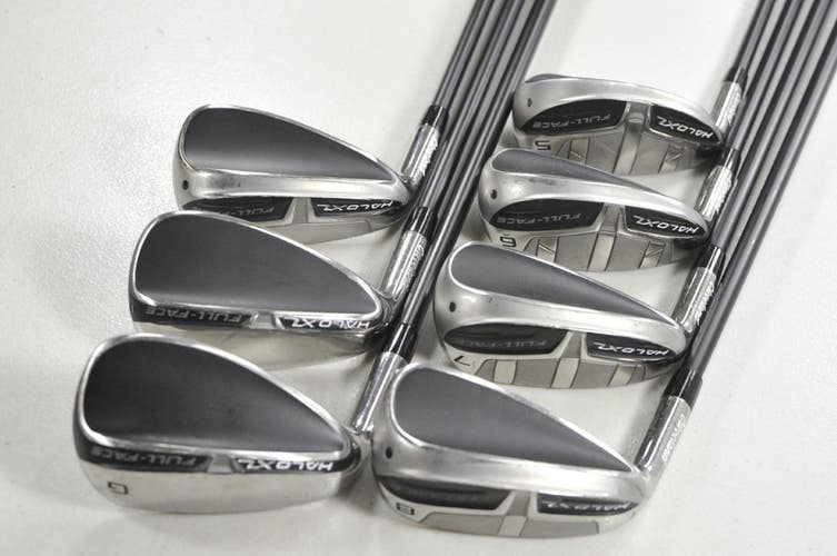LEFT HAND Cleveland Halo XL Full-Face 5-PW,GW Iron Set Regular Graphite # 214185