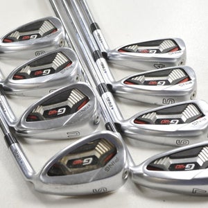 Ping G410 4-9,UW,SW Iron Set Stiff Flex Blue Dot Right AWT 2.0 Steel +2" #213149