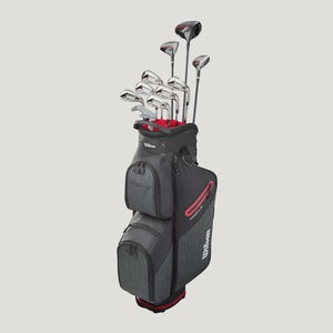 WILSON PROFILE SENIOR MENS CART BAG COMPLETE SET GRAPHITE
