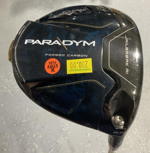 Callaway PARADYM Forged Carbon 9° Driver 44.5" FUJIKURA ATMOS 9TX Extra Stiff RH