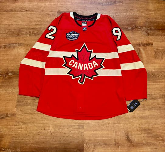 NWT Fanatics Premium Nathan MacKinnon Canada 4 Nations Face Off Jersey (50)