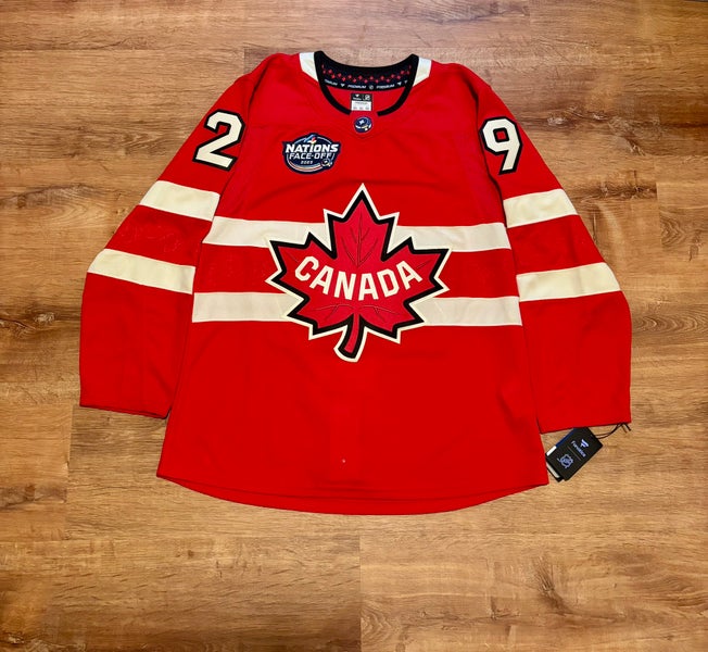 NWT Fanatics Premium Nathan MacKinnon Canada 4 Nations Face Off Jersey (50)