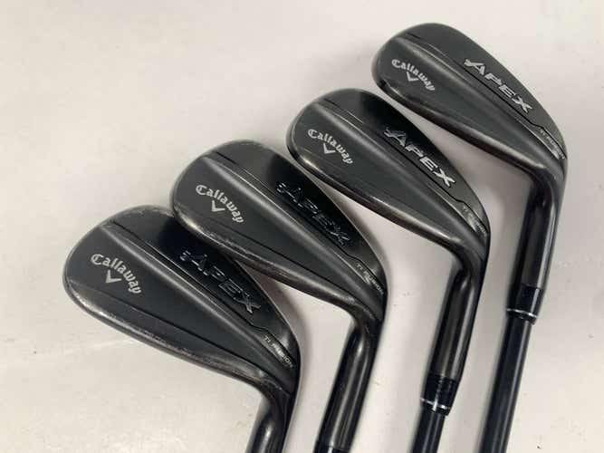 Callaway Apex TI Fusion Iron Set 8-PW+AW KBS PGI 50g Senior Graphite Mens RH