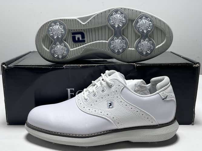 FootJoy FJ Junior Golf Shoes White Youth SZ 4 (45035)