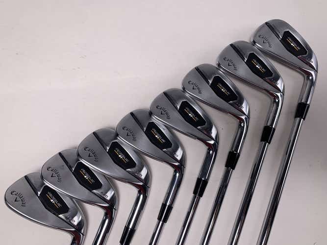 Callaway Rogue ST Pro Iron Set 4-PW+GW Rifle Tour Flighted 5.5 105g Regular RH