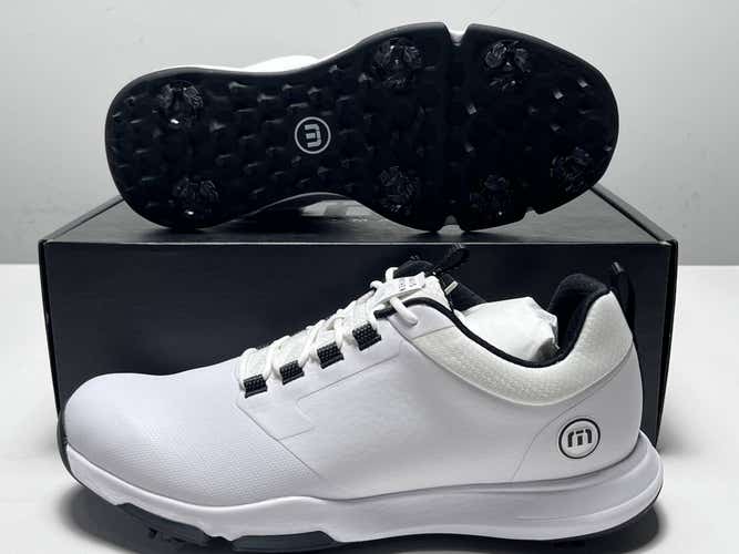 Travis Mathew The Ringer II Golf Shoes White Black Men's SZ 10 (1MAA564 1WHT)