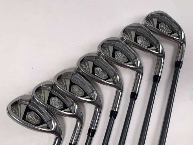 Callaway Rogue X Iron Set 6-PW+AW+GW Aldila Synergy 60g Senior Graphite Mens RH