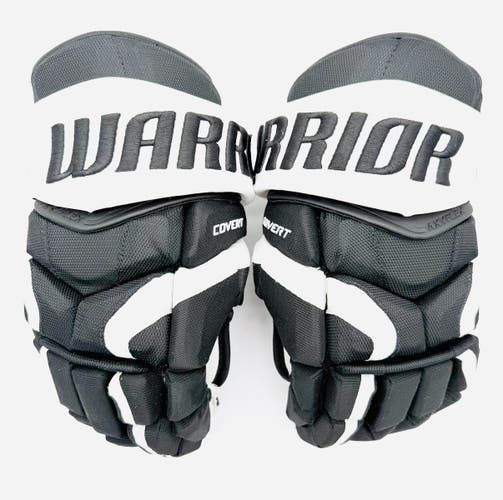 New Pittsburgh Penguins Warrior Covert QRE Pro Team Hockey Gloves-14"-Grey Palms-Floating Cuffs