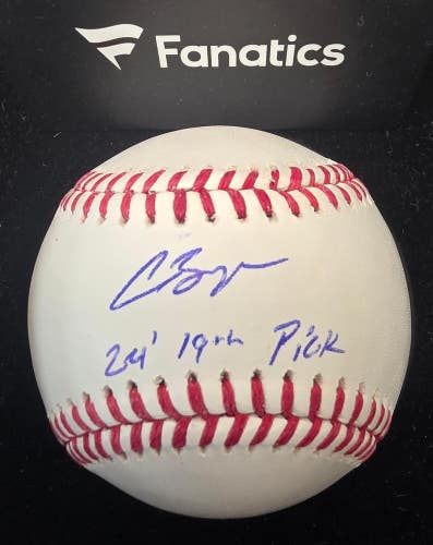 New York Mets CARSON BENGE "19th Pick" Signed Baseball Auto Autograph FANATICS