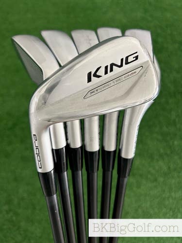 LH Cobra King Forged Tec One Length Iron Set 5-P / KBS TGI 70 Regular Graphite
