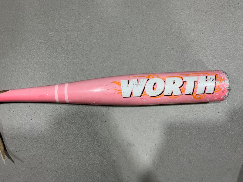 Pink Worth Storm Alloy Bat (-12) 12 oz 24" (Used)