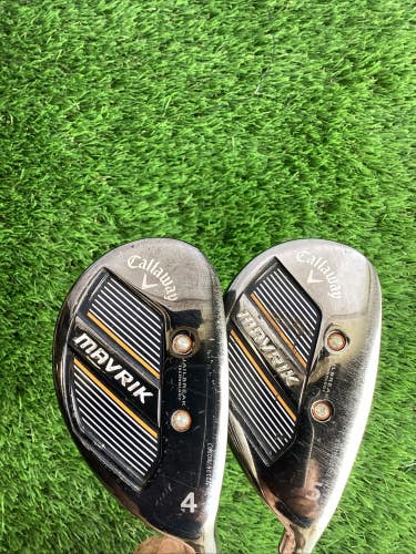 Callaway Mavrik Hybrids Set 4 & 5 With Catalyst 5.5 Regular Graphite Shafts