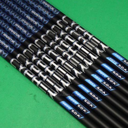 Project X CYPHER Fifty 5.0-A .370 Senior 39" Iron / Hybrid Shafts SET OF 10
