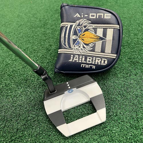 Odyssey Ai One Jailbird Mini CH Mallet Putter MRH 36" Steel Shaft w/HC MINT!