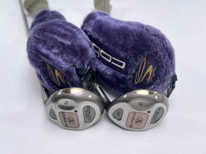 Cobra Gravity Back 5 & 9 Fairway Wood Set 22* 29* Lady Cobra Airweight RH HC