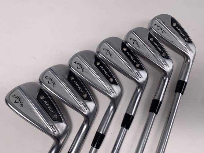 Callaway Apex Pro 24 Iron Set 5-PW Project X IO 6.0 110g Stiff Steel Mens RH