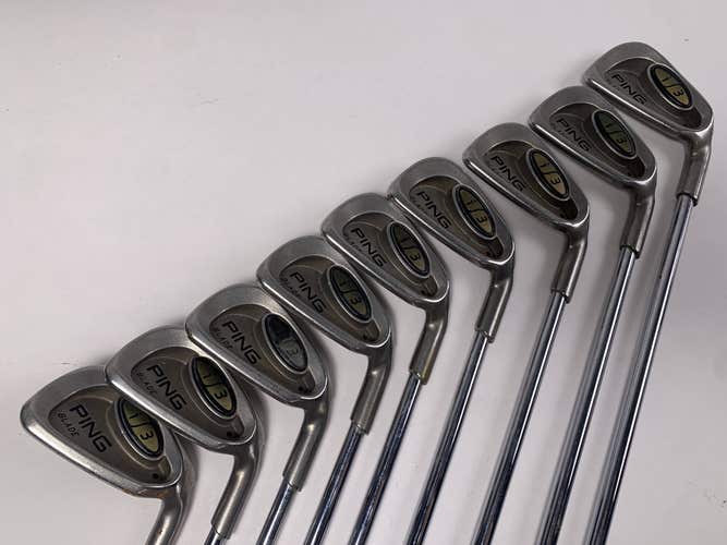 Ping i3 Blade Iron Set 2-PW Black Dot Cushin JZ Regular Steel Mens RH