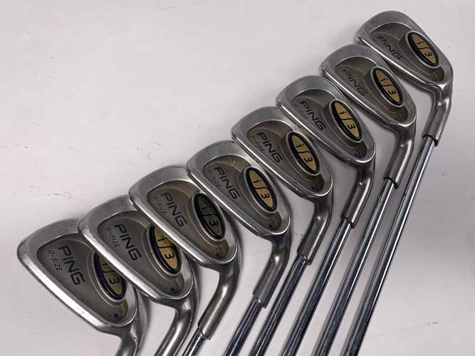 Ping i3 Oversize Iron Set 3-PW Blue Dot 1* Up Cushin JZ Regular Steel Mens RH