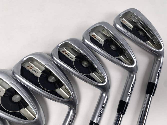 Ping G400 Iron Set 5-PW+AW Black Dot AWT 2.0 Stiff Steel Mens RH