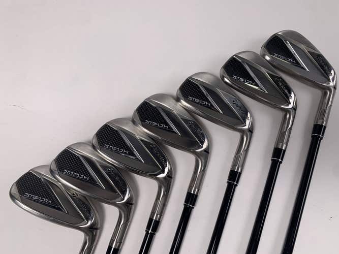 TaylorMade Stealth Iron Set 5-PW+AW Fujikura Ventus 5-A 50g Senior Graphite RH