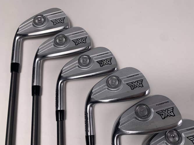 PXG 0311 XP GEN7 Chrome Iron Set 5-PW+GW+SW SteelFiber Private Stiff LH +1''